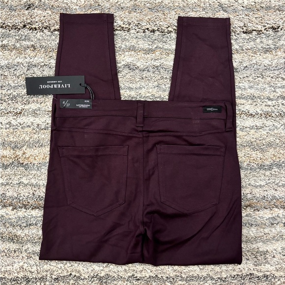 Liverpool Skinny Jeggings In Aubergine Sz 4/27P NWT | Liverpool Skinny Jeans - - Picture 8 of 12